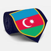 Gepersonaliseerde Azerbeidzjaanse vlag Stropdas (Opgerold)