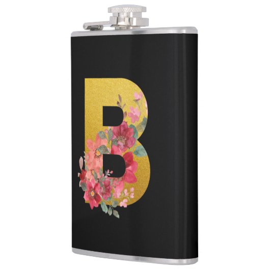 Gepersonaliseerde 'B' Monogram Gift voor Moeder Om Heupfles (Links)