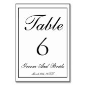 Gepersonaliseerde B&W bruiloft Kaart (Voorkant)