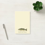 Gepersonaliseerde baarsvissen met grote bek post-it® notes (Kantoor)