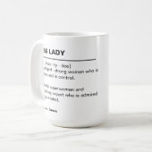 Gepersonaliseerde baas dame mok - Cadeaus voor baa (Voorkant links)