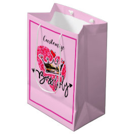 Gepersonaliseerde baas Lady Pink Medium Cadeauzakje