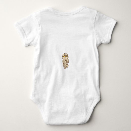 Gepersonaliseerde Bab's eerste Halloween - Schatti Romper (Achterkant)