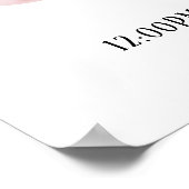 Gepersonaliseerde Baby Alfabet Letter - K - Poster (Hoek)