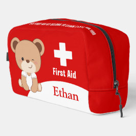 Gepersonaliseerde Baby Beer EHBO Kit Bag Toilettasje