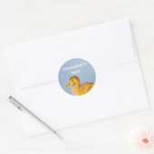 Gepersonaliseerde Baby Bewerking Dit boek behoort Ronde Sticker (Envelop)
