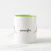 Gepersonaliseerde Baby Blue Jay Vogel Mok (Center)