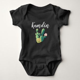 Gepersonaliseerde Baby Body Suit Bohemian Cactus S Romper