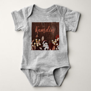 Gepersonaliseerde Baby Body Suit Cotton Branch op  Romper