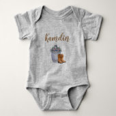 Gepersonaliseerde Baby Body Suit Zomer Land Bruilo Romper (Voorkant)