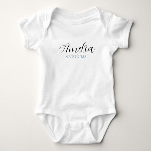 Gepersonaliseerde Baby Bodysuit - Aangepaste naam  (Voorkant)