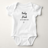 Gepersonaliseerde Baby Bodysuit met Aangepaste Naa (Voorkant)