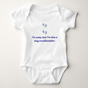 Gepersonaliseerde Baby bodysuit met hilarische quo