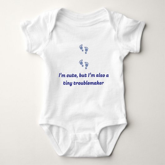 Gepersonaliseerde Baby bodysuit met hilarische quo (Voorkant)