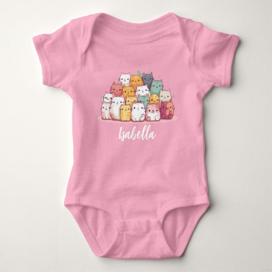 Gepersonaliseerde Baby Bodysuit met Schattigee Car (Voorkant)