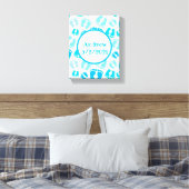 Gepersonaliseerde Baby Boy Baby Voeten Canvas Afdruk (Insitu (Slaapkamer))