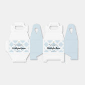 Gepersonaliseerde Baby Boy doop Blauw Goud Kruis F Bedankdoosjes (Uitgevouwen)