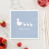 Gepersonaliseerde Baby Boy Duckling Party servette Servet (Insitu)
