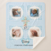 Gepersonaliseerde Baby Boy Foto Deken Gift (Voorkant)