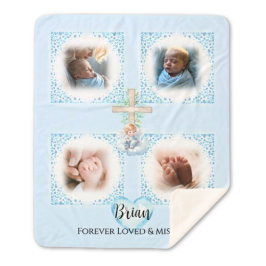 Gepersonaliseerde Baby Boy Foto Deken Gift