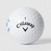 Gepersonaliseerde Baby Boy Gender Reveal Aankondig Golfballen (Logo)