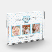 Gepersonaliseerde Baby Boy Memorial Fotoblok (Links)