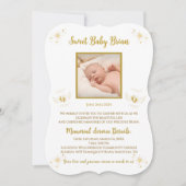 Gepersonaliseerde Baby Boy Memorial Uitnodigingen (Voorkant)