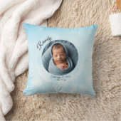 Gepersonaliseerde Baby Boy Sierkussen (Deken)