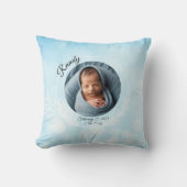Gepersonaliseerde Baby Boy Sierkussen (Voorkant)