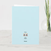 Gepersonaliseerde Baby Boy Twins Gefeliciteerd, Be Kaart (Achterkant)