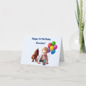 Gepersonaliseerde Baby Boy Verjaardag Kaart (Voorkant)