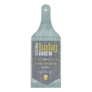 Gepersonaliseerde Baby Brew Beer Label Funny Snijplank