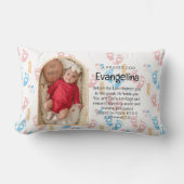 Gepersonaliseerde Baby Christelijke Gebedsaandenke Kussen (Voorkant)
