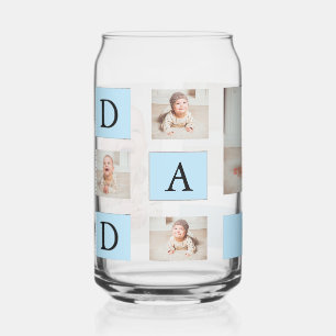 Gepersonaliseerde Baby & DAD Blikvorm Glas