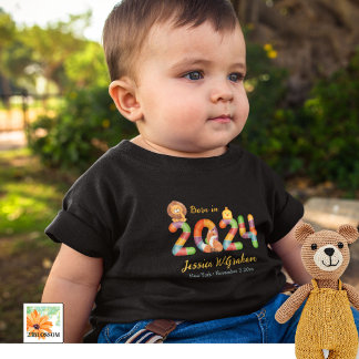 Gepersonaliseerde baby dieren cadeau geboren in 20 romper