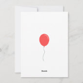 Gepersonaliseerde Baby Dinosaurus Verjaardag Kaart (Achterkant)