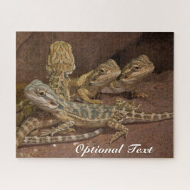Gepersonaliseerde Baby Draak Lizard Jigzaag Puz Legpuzzel