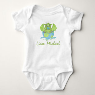 Gepersonaliseerde Baby Dragon Jersey Bodysuit