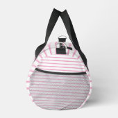 Gepersonaliseerde Baby Duffle Bag, Monogram Seersu Plunjezak (Rechts)