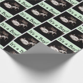 Gepersonaliseerde Baby echo Baby shower Cadeaupapier (Hoek)