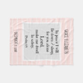Gepersonaliseerde Baby, een nachtgebed (Psalm 4:8) Fleece Deken (Voorkant (Horizontaal))