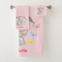 Gepersonaliseerde Baby Elephant Girls Pink  