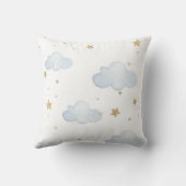 Gepersonaliseerde Baby Elephant Nursery Custom Kussen (Achterkant)