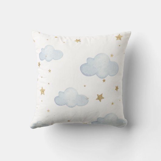 Gepersonaliseerde Baby Elephant Nursery Custom Kussen (Achterkant)