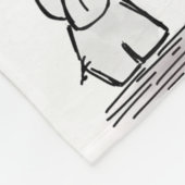 Gepersonaliseerde Baby Elephant Yellow Grey Chevro Fleece Deken (Hoek)