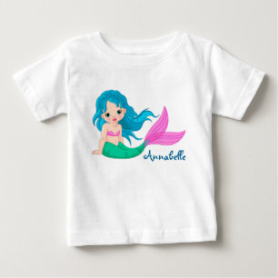 Gepersonaliseerde Baby fijne trui T-shirt/zeemeerm