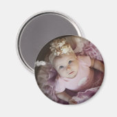 Gepersonaliseerde Baby fotomagneten Magneet (Voorkant / Achterkant)