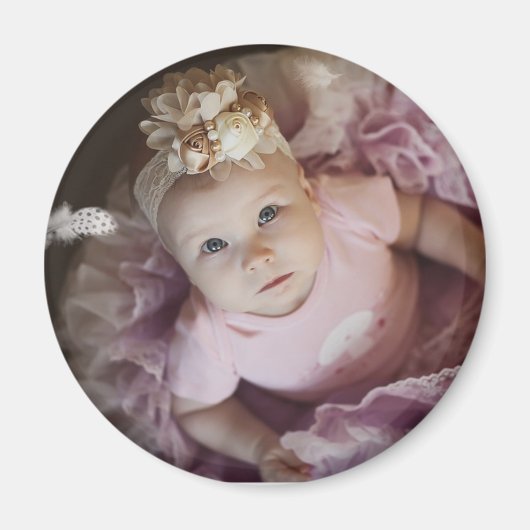 Gepersonaliseerde Baby fotomagneten Magneet (Voorkant)