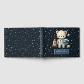 Gepersonaliseerde Baby Gastboek Teddy Bear Astrona Gastenboek (Volledig)