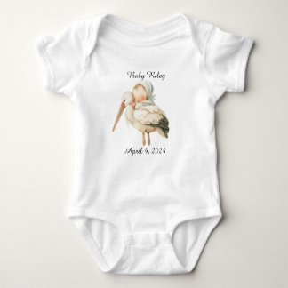 Gepersonaliseerde Baby Geboorte One Piece Bodysuit